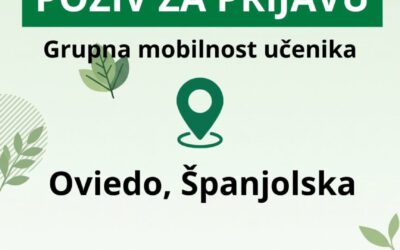 POZIV NA PRIJAVU ZA GRUPNU MOBILNOST